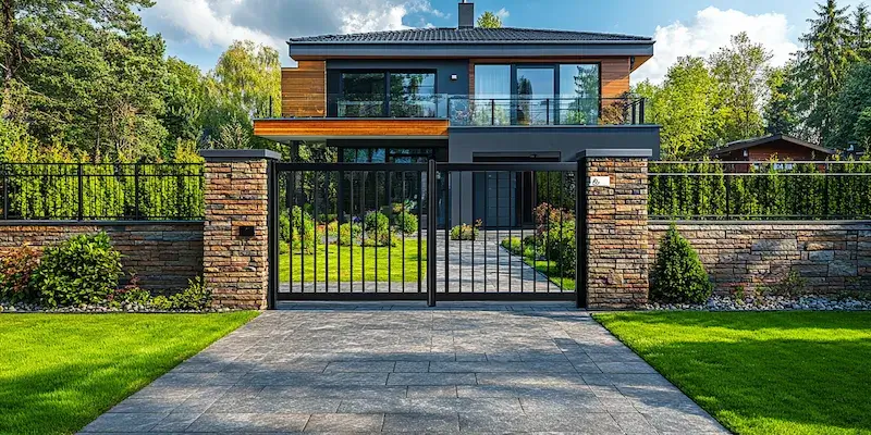 Metallzaun aus Polen