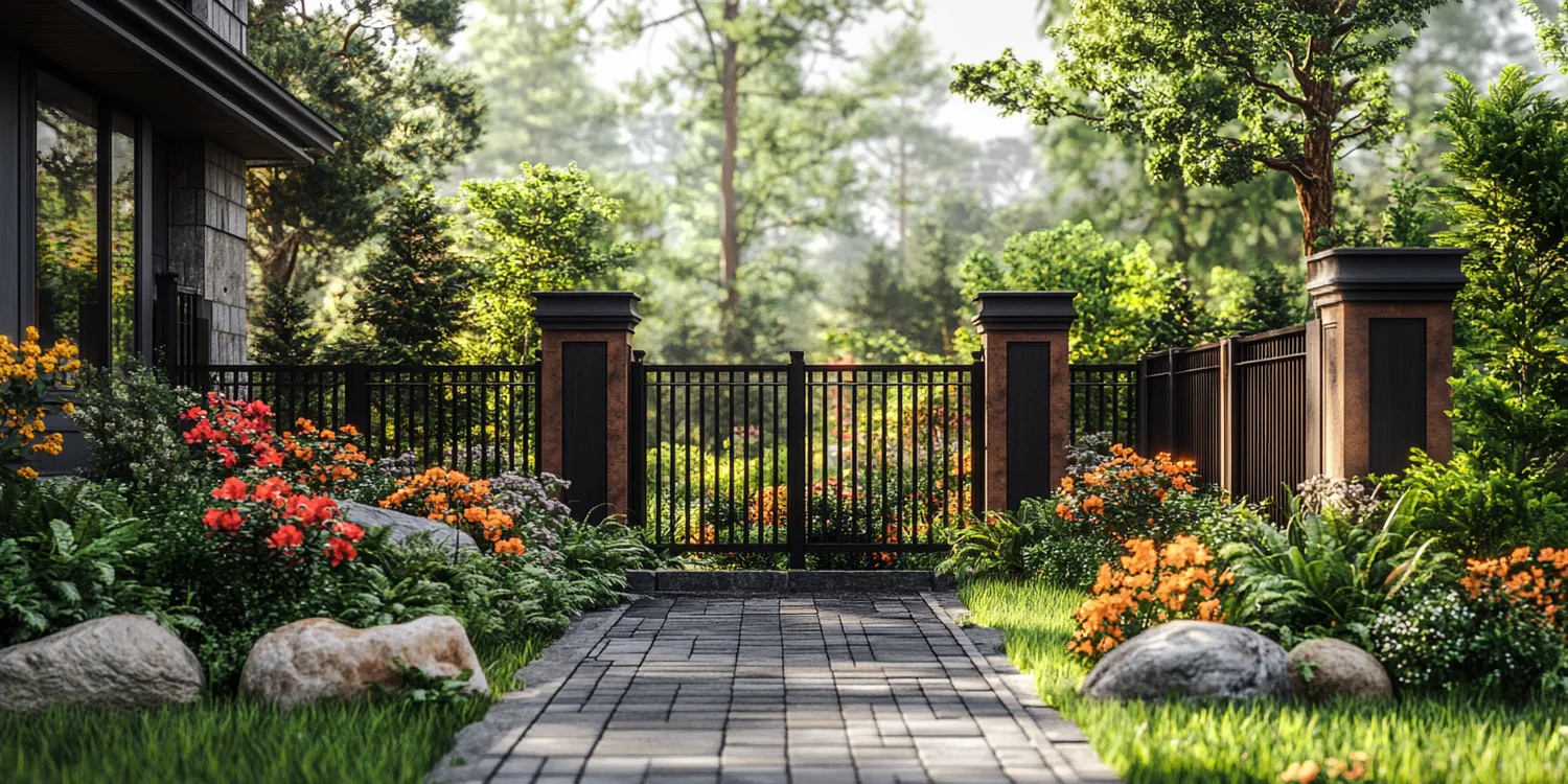 Gartenzaun Metall Polen
