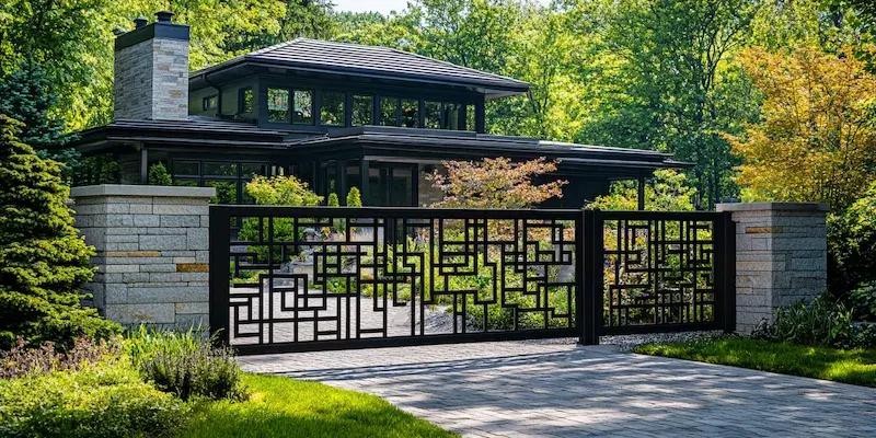 Schmuckzaun aus Polen