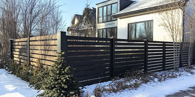 Metallzaun aus Polen mit Montage